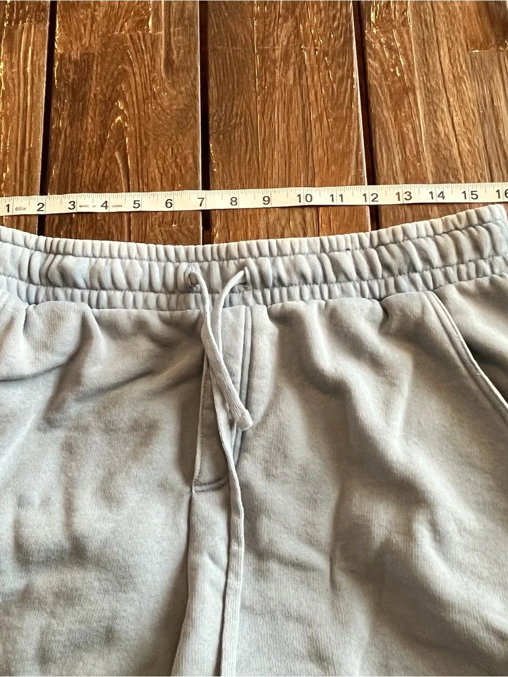 Wild Fable Women’s Baggy Bermuda Sweat Shorts Jorts Blue Drawstring Waist Size M